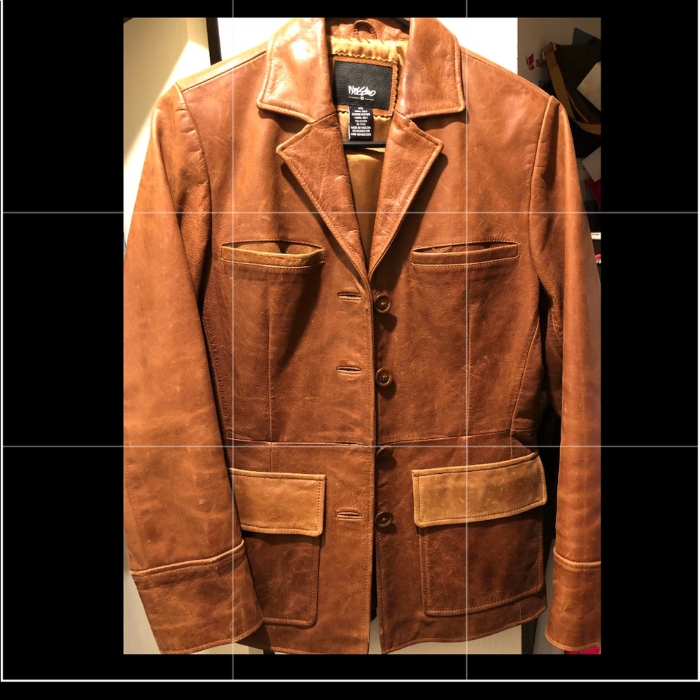 Mossimo leather blazer